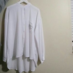 A white collard blouse